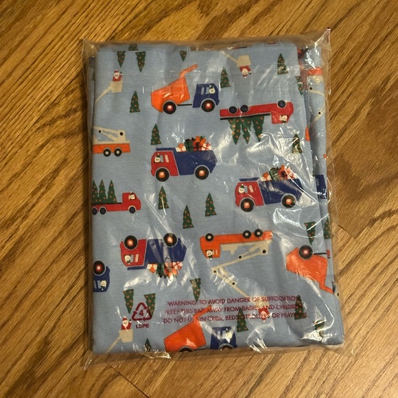 NWT Hanna Andersson Snow Crew on Powder Blue Christmas Pajamas size 8 - Picture 4 of 4